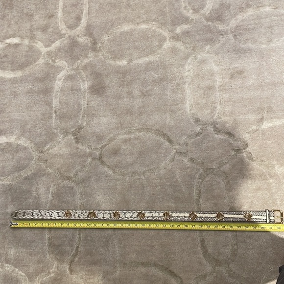 Fendi Women’s Python Print Logo Belt - Picture 10 of 10